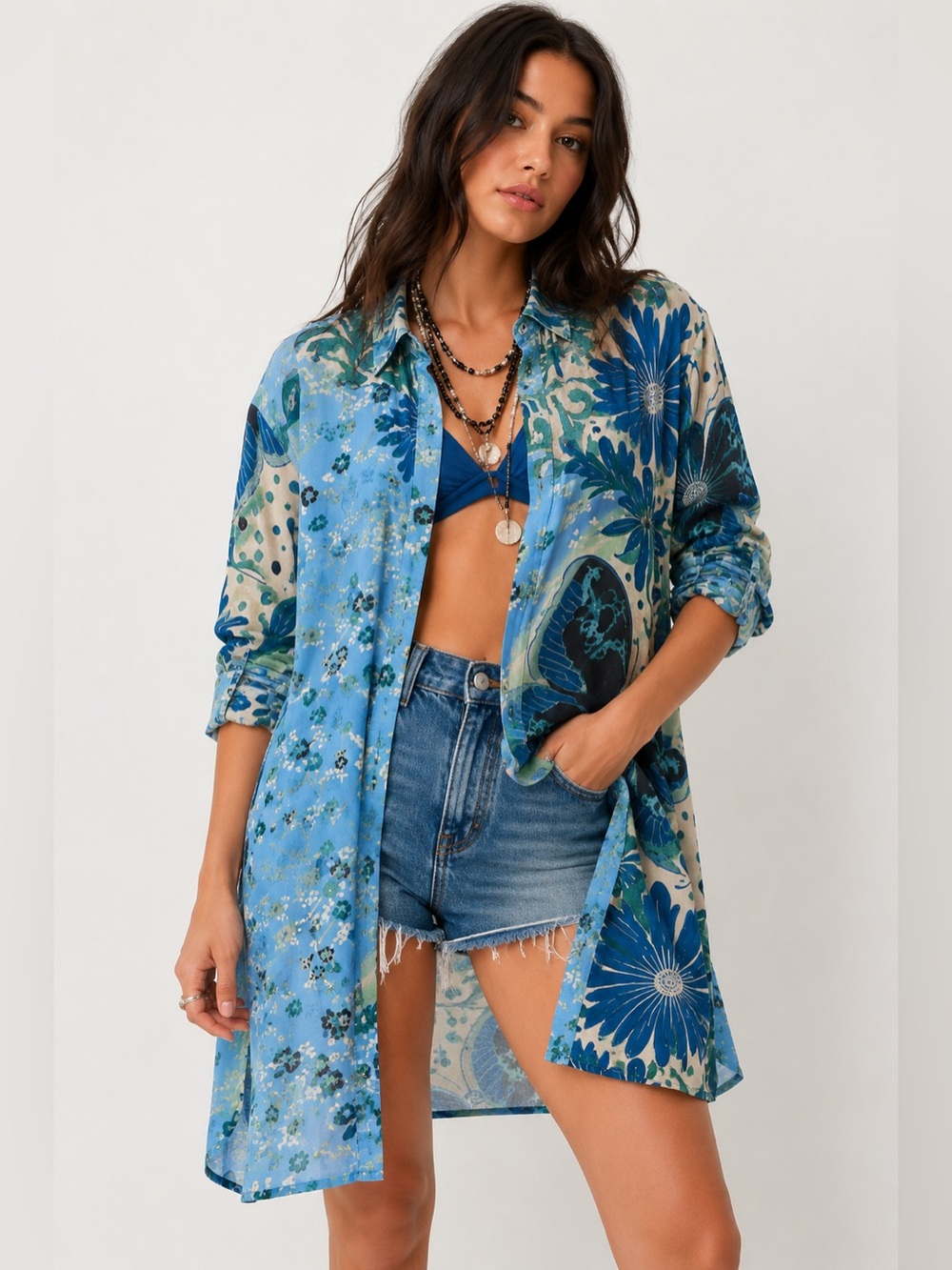 Free People Off The Vine Butterfly Print Tunic XS NWT Sold Out